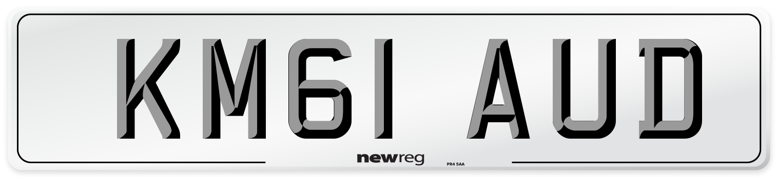 KM61 AUD Number Plate from New Reg
